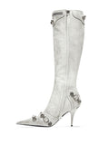 Balenciaga Women's Cagole Leather Boots