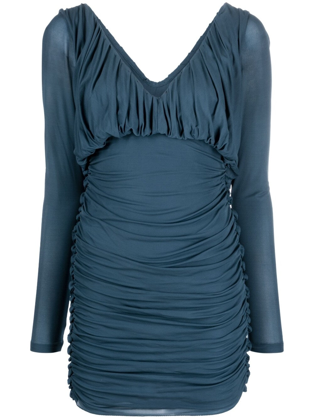 Saint Laurent Women's Draped Mini Dress