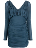 Saint Laurent Women's Draped Mini Dress