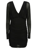 Saint Laurent Women's Short Dress With V-Neck