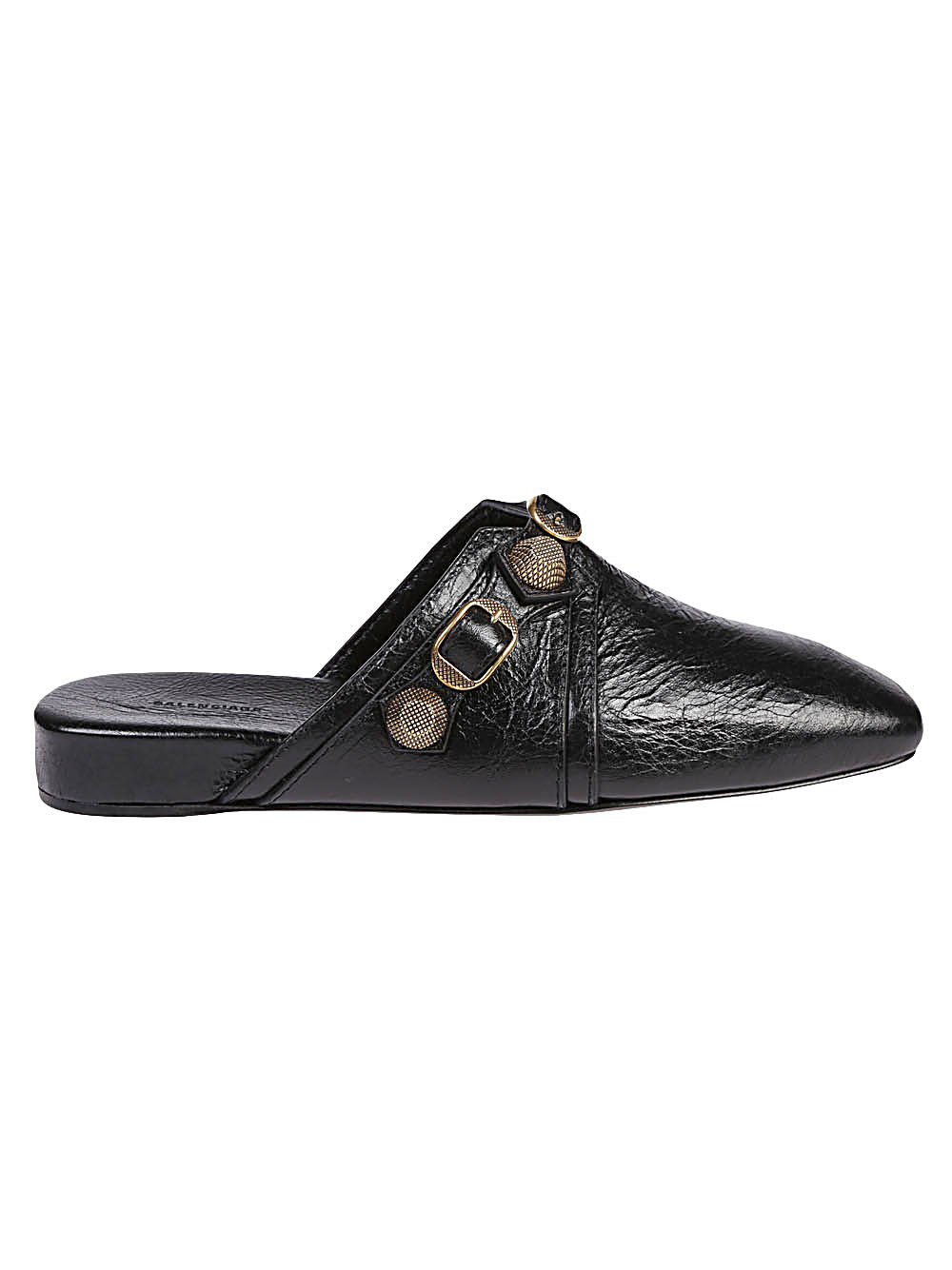 Balenciaga Women's Cozy Cagole Leather Mules In Black