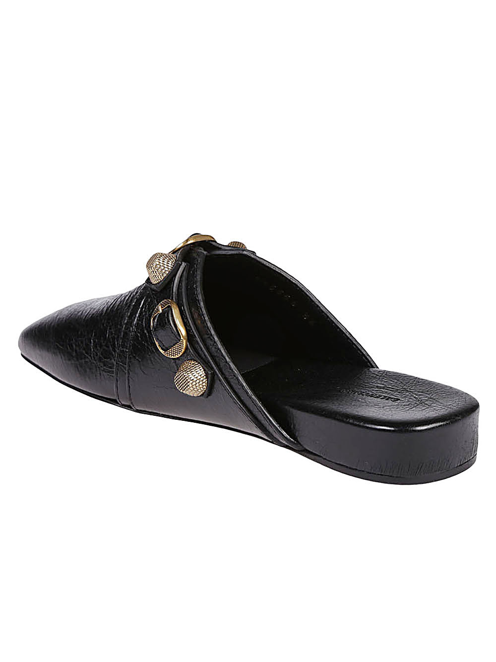 Balenciaga Women's Cozy Cagole Leather Mules In Black
