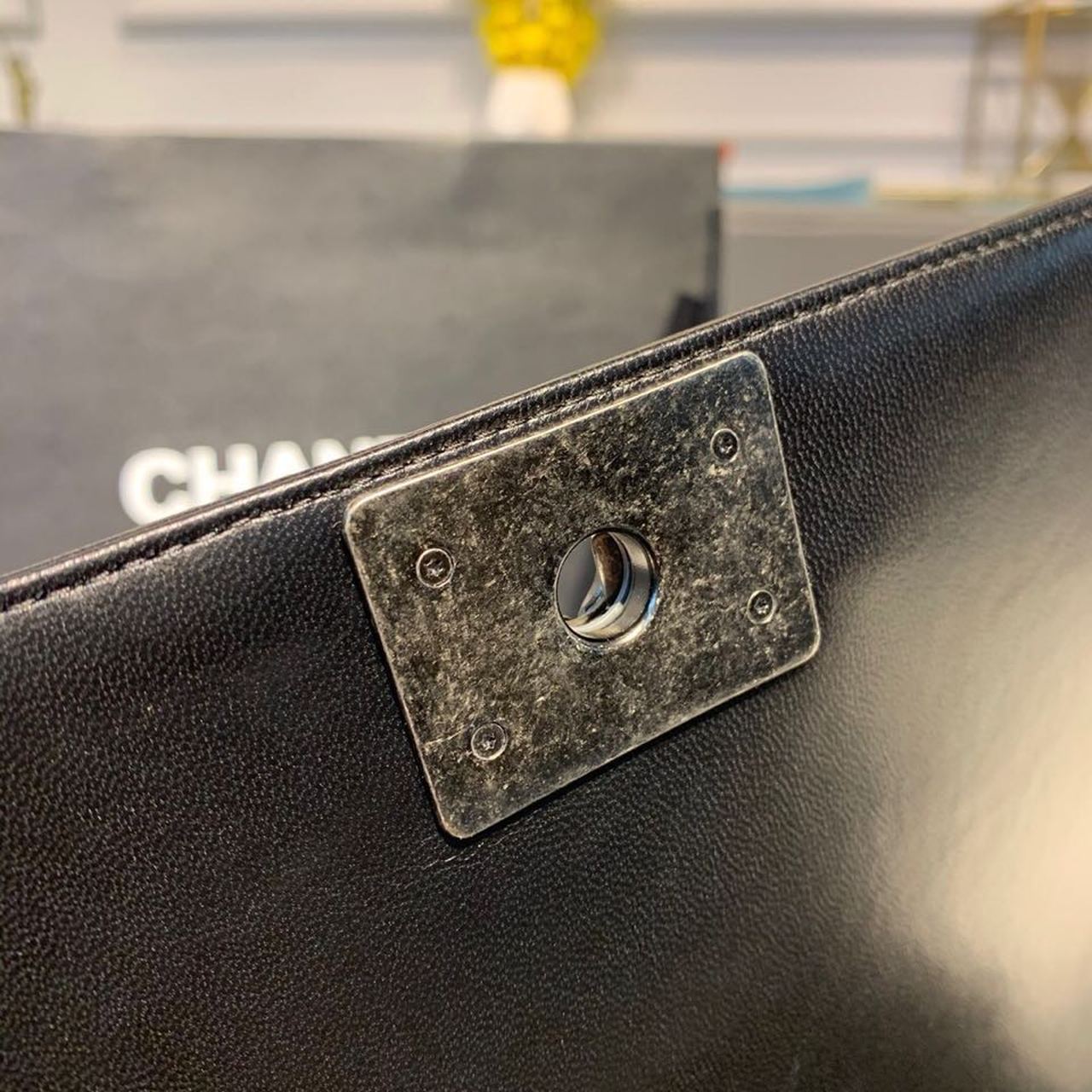 Chanel Boy Handbag SiLouis Vuittoner Hardware Black For Women Bags, Shoulder And Crossbody Bags 9.8in/25cm A67086