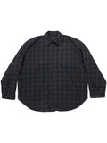 Balenciaga Men's Checked Pattern Flannel Shirt