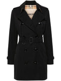 Burberry Women's Vintage Check-Pattern Lining Mid-Length Kensington Cotton Trench Coat