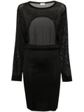 Saint Laurent Women's Open-Back Knitted Dress