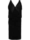 Saint Laurent Women's V-Necked Mini Dress