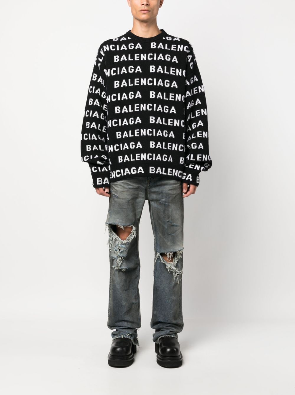 Balenciaga Men's Logo Sweater