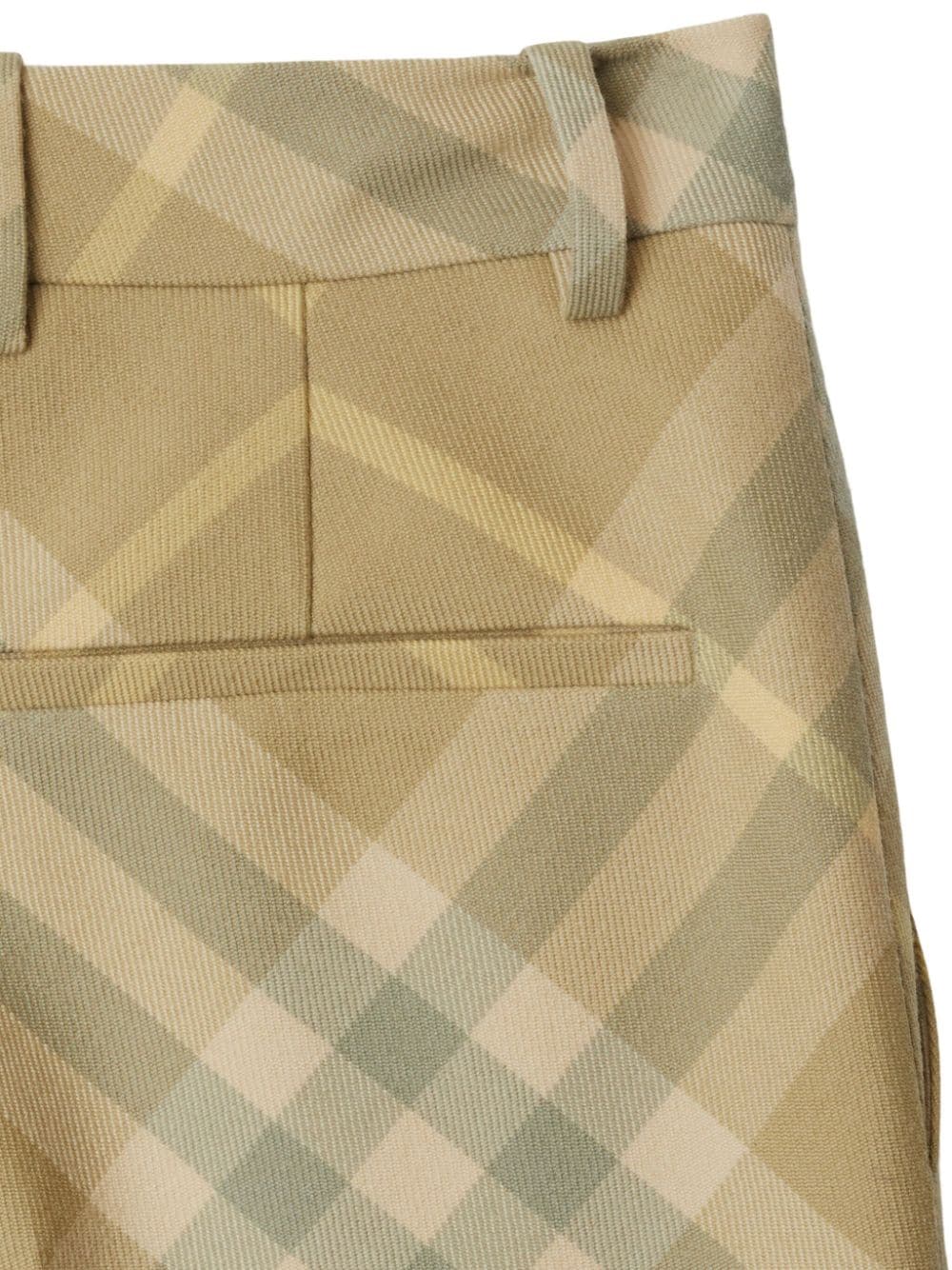 Burberry Women's Check-Print Tailored Wool Trousers