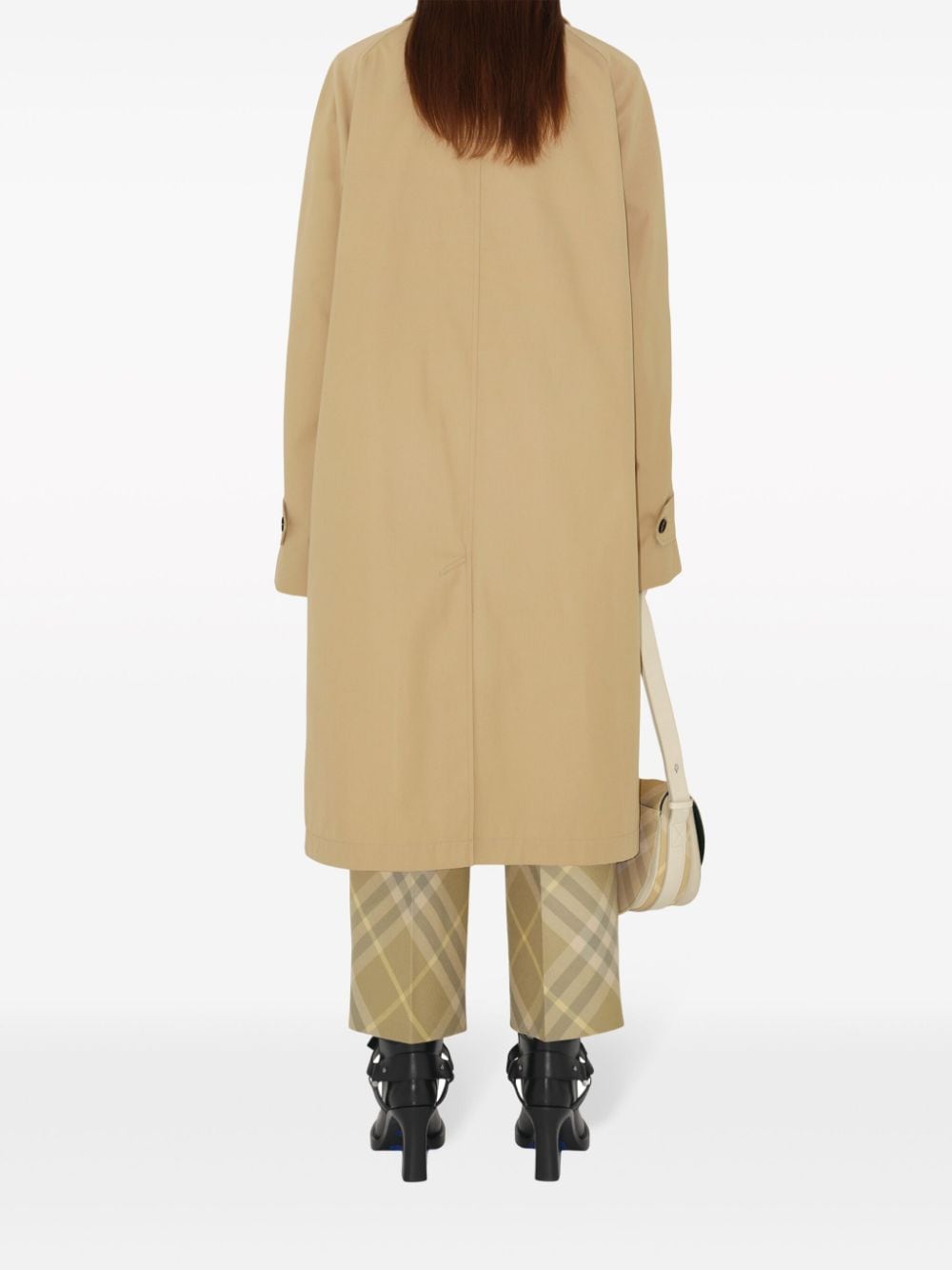 Burberry Women's Check-Print Tailored Wool Trousers
