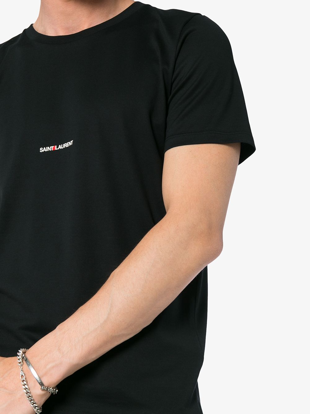 Saint Laurent Men's Logo Print T-Shirt