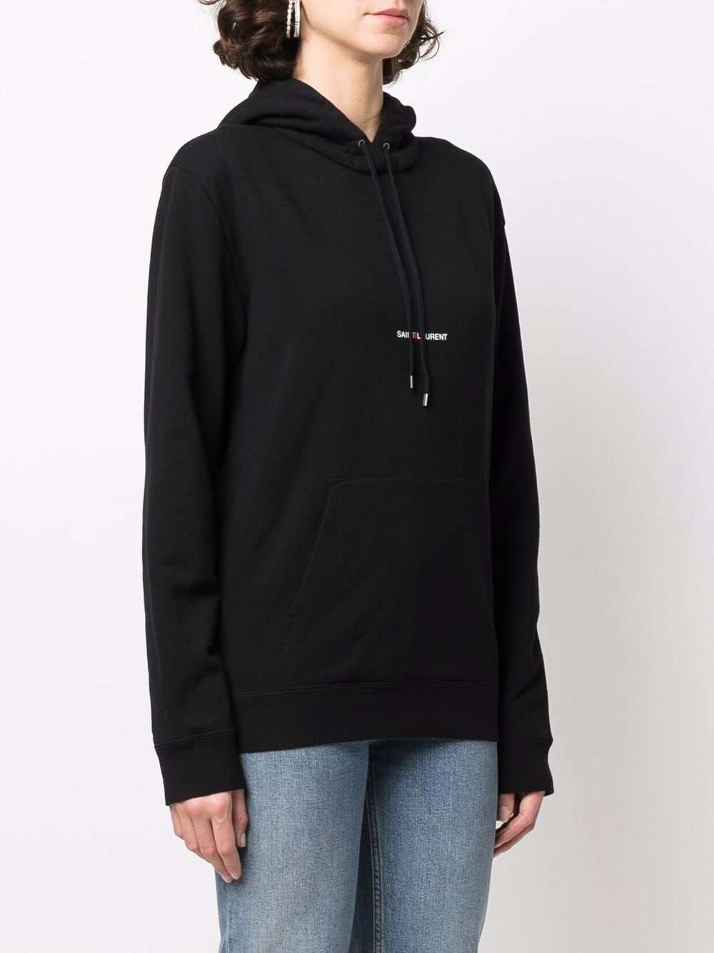 Saint Laurent Women's Logo Print Hoodie