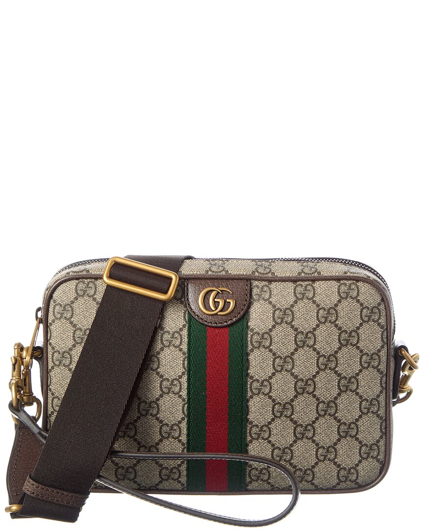 Gucci Ophidia Small Gucci Supreme Canvas & Leather Crossbody