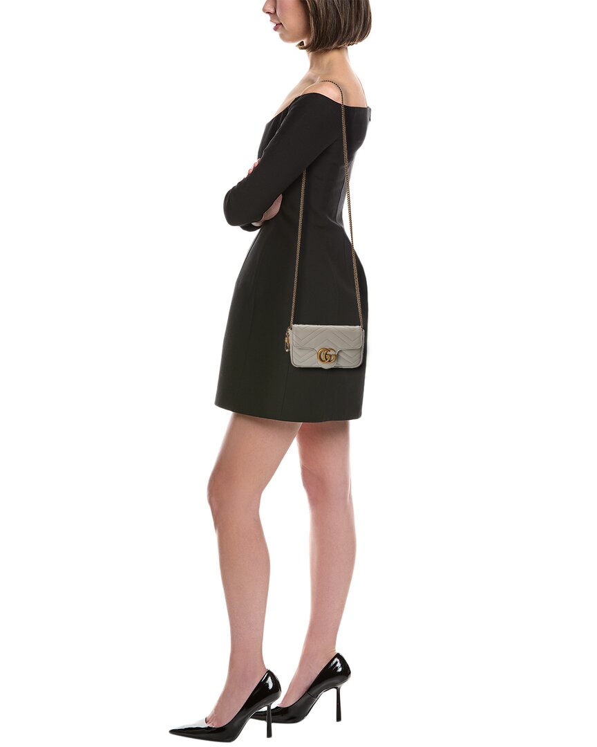 Gucci Gucci Marmont Super Mini Matelasse Leather Shoulder Bag
