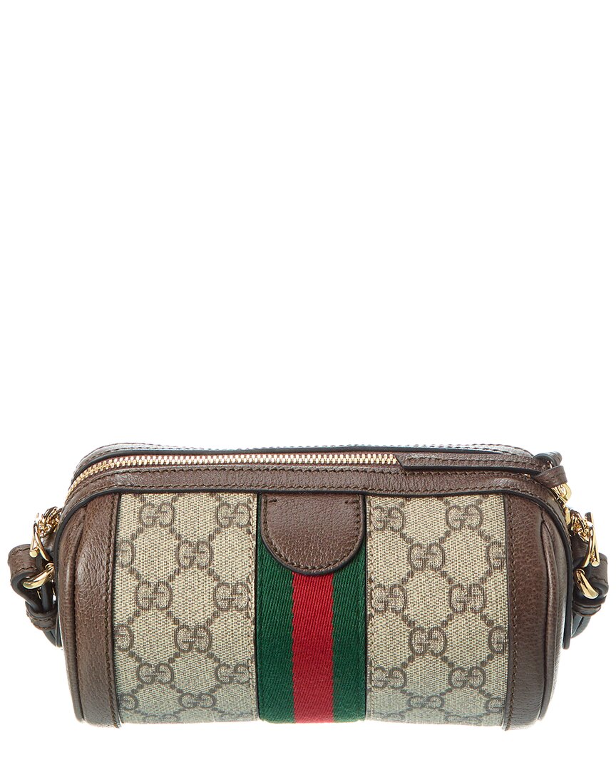 Gucci Ophidia Mini Gucci Supreme Canvas & Leather Crossbody