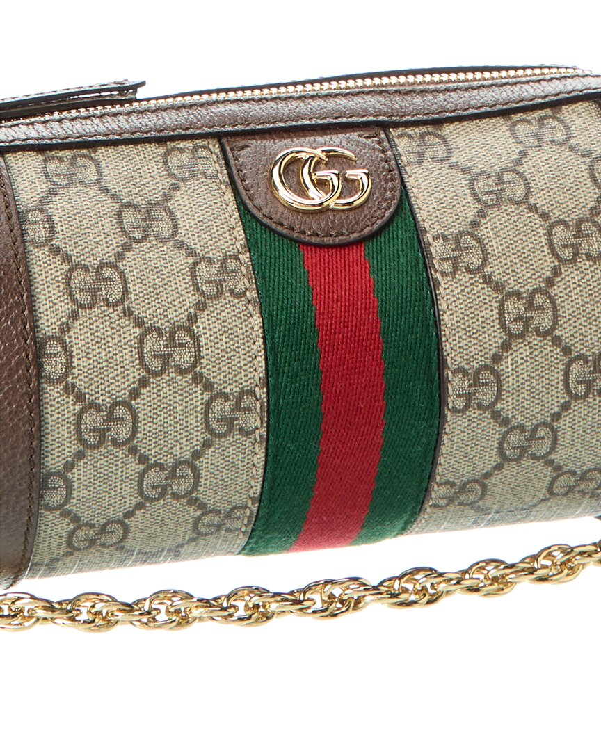 Gucci Ophidia Mini Gucci Supreme Canvas & Leather Crossbody