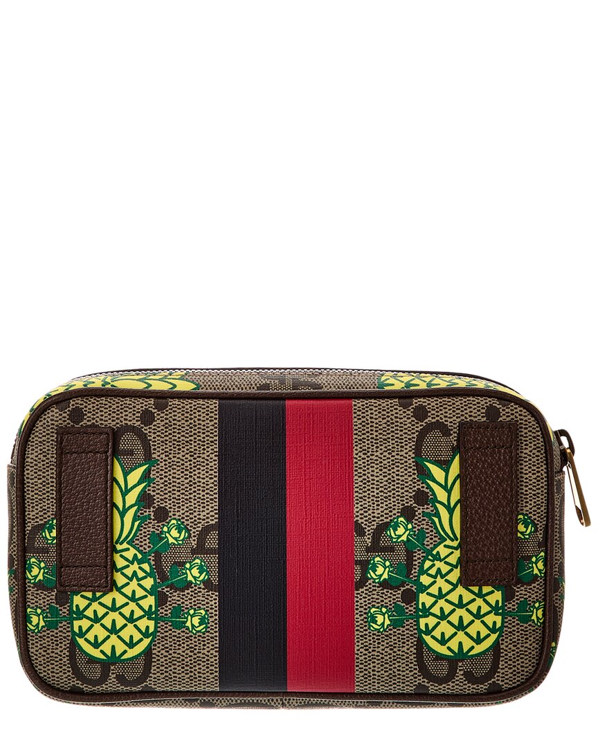 Gucci Gucci Canvas & Leather Pouch
