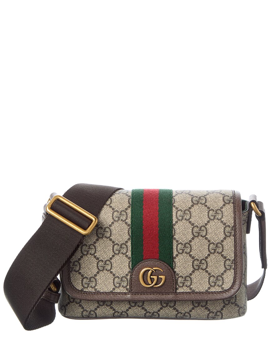 Gucci Ophidia Gucci Supreme Canvas & Leather Mini Bag