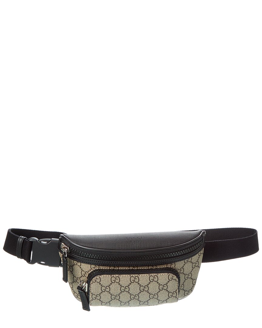 Gucci Large Gucci Supreme Canvas & Leather Belt Bag