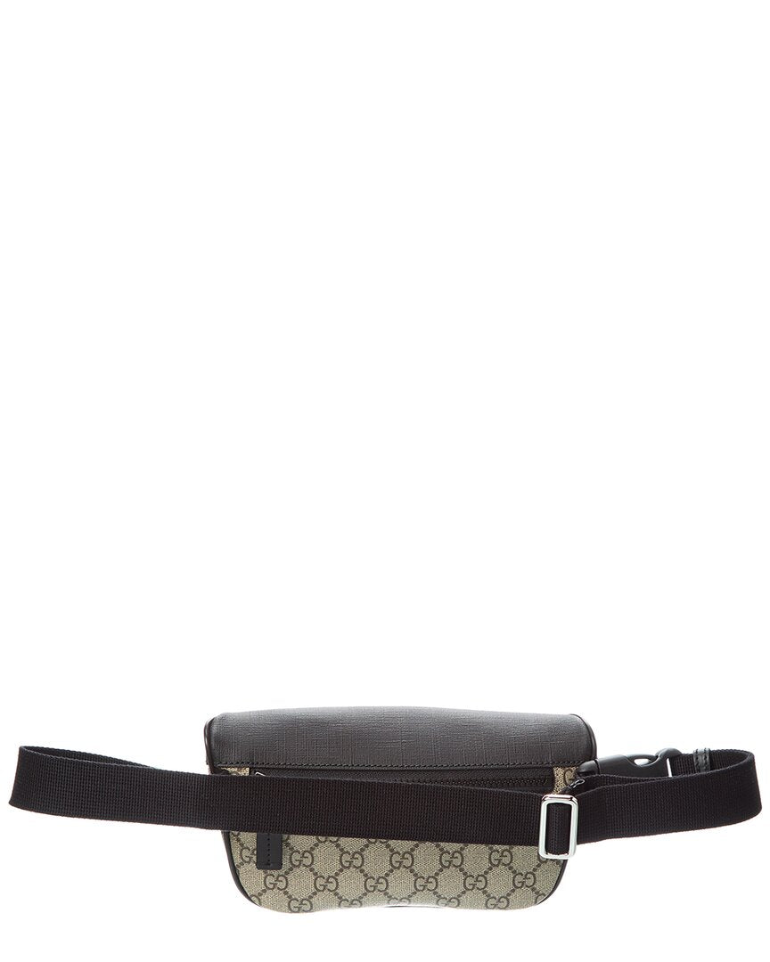 Gucci Large Gucci Supreme Canvas & Leather Belt Bag