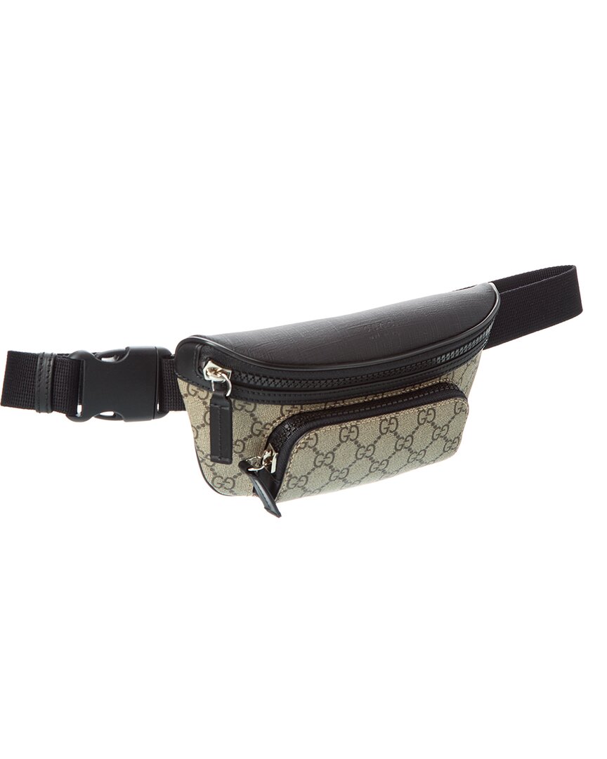 Gucci Large Gucci Supreme Canvas & Leather Belt Bag