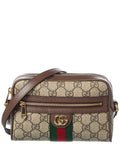 Gucci Ophidia Mini Gucci Supreme Canvas & Leather Camera Bag