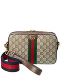 Gucci Ophidia Gucci Supreme Canvas & Leather Shoulder Bag
