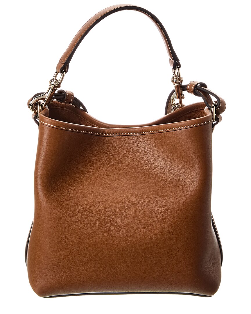 Gucci Gucci Mini Emblem Leather Bucket Bag