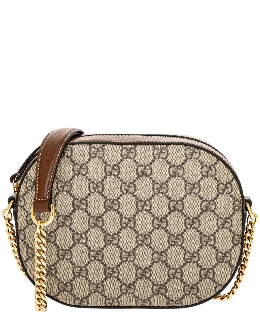 Gucci Gucci Supreme Canvas & Leather Camera Bag