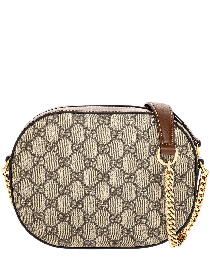 Gucci Gucci Supreme Canvas & Leather Camera Bag