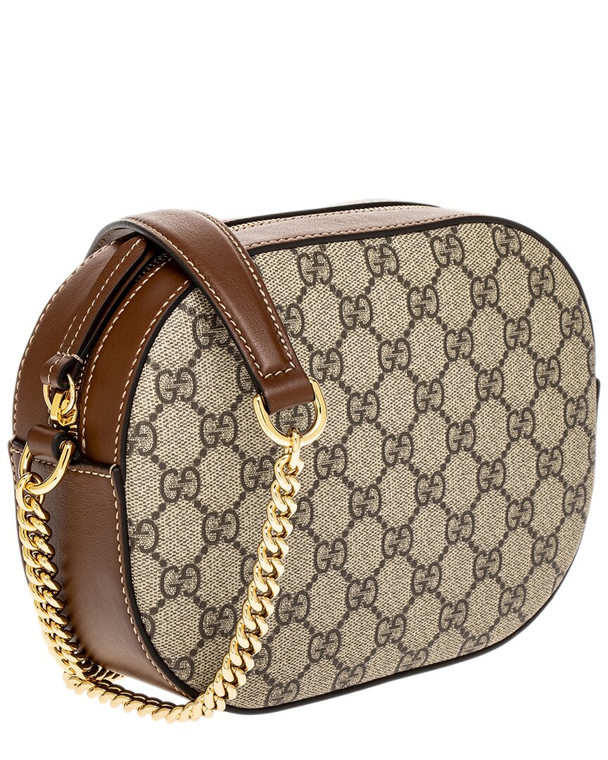 Gucci Gucci Supreme Canvas & Leather Camera Bag