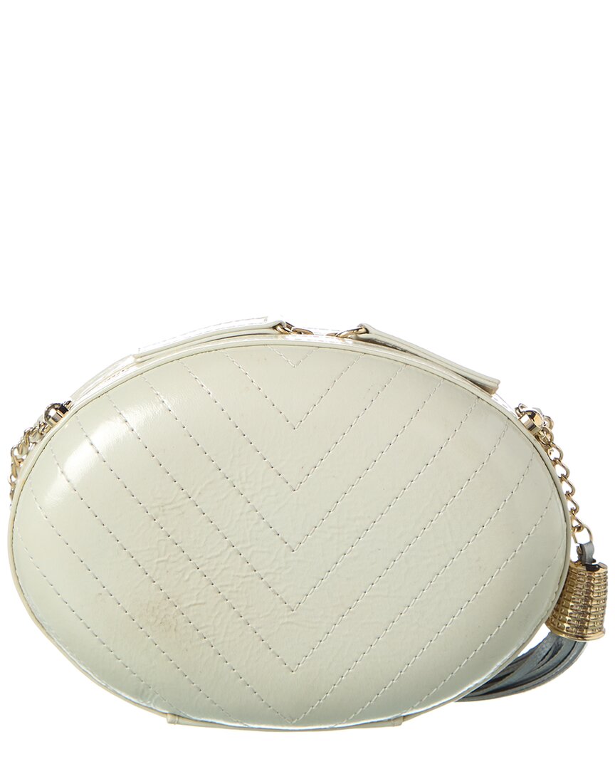 Chanel Multicolor & Neutral Chevron Lambskin Leather La Pausa Evening Bag