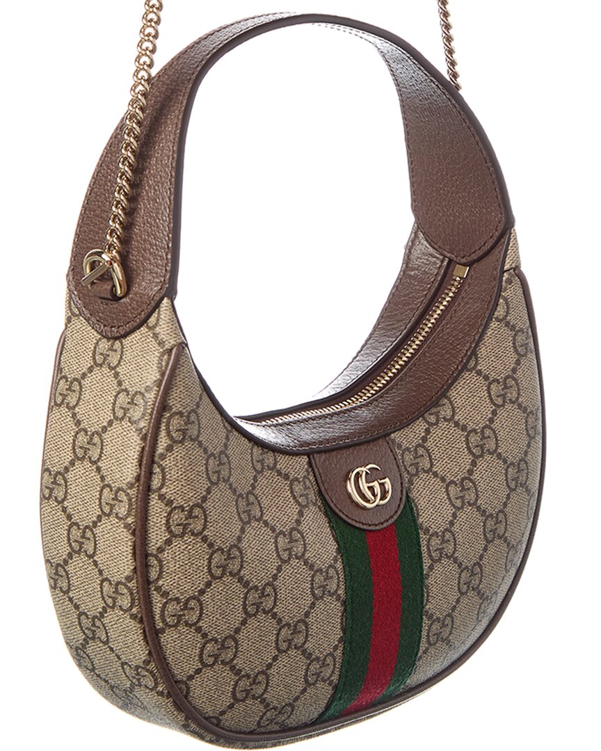 Gucci Ophidia Small Gucci Supreme Canvas & Leather Hobo Bag