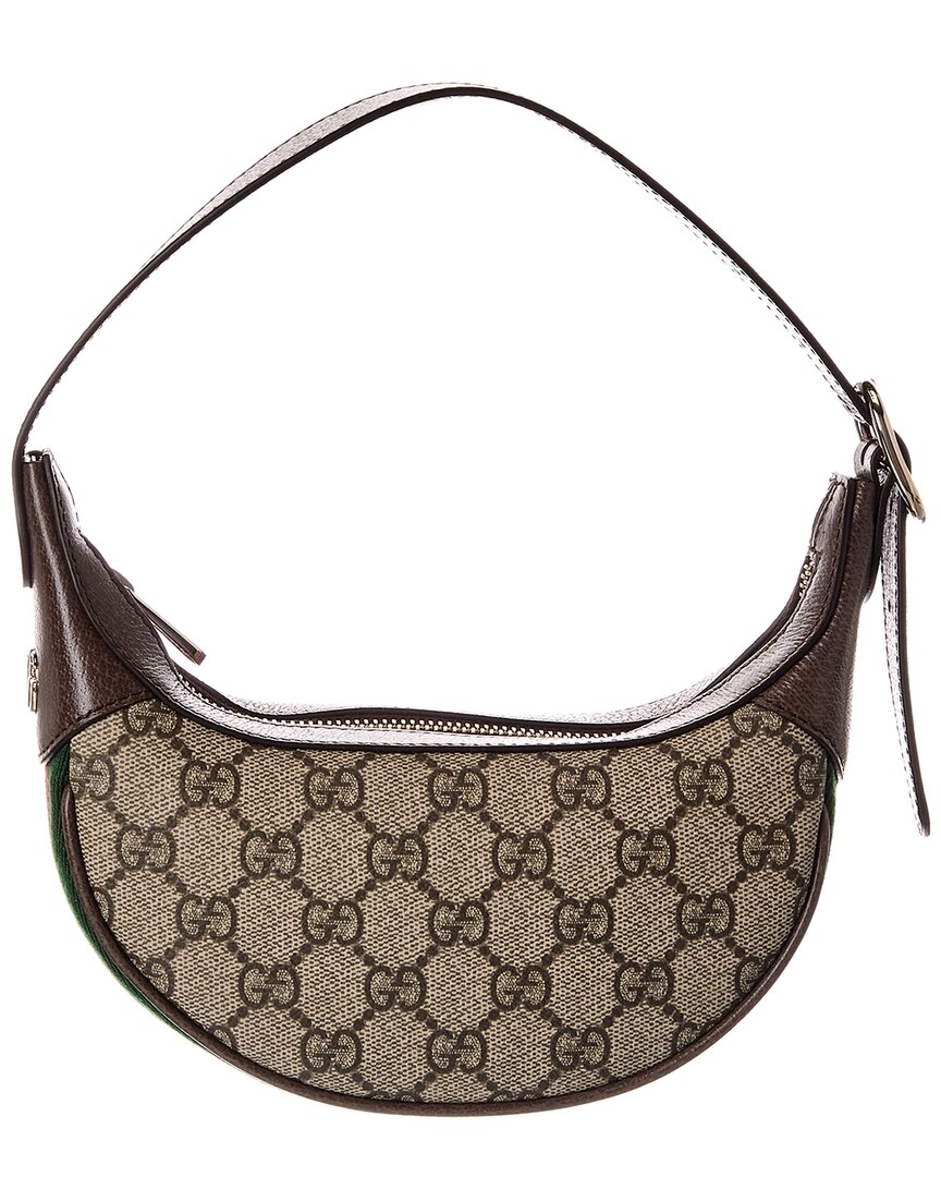 Gucci Ophidia Small Gucci Supreme Canvas & Leather Hobo Bag