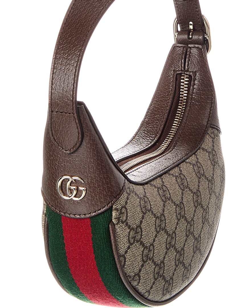 Gucci Ophidia Small Gucci Supreme Canvas & Leather Hobo Bag