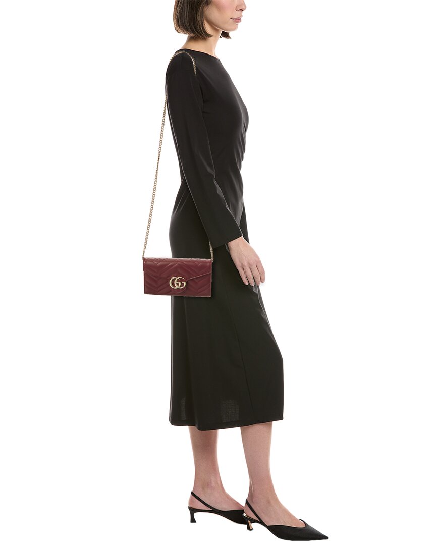Gucci Gucci Marmont Leather Crossbody