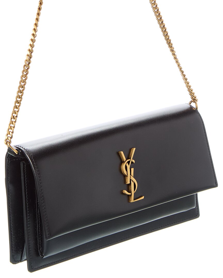 Saint Laurent Sunset Leather Clutch