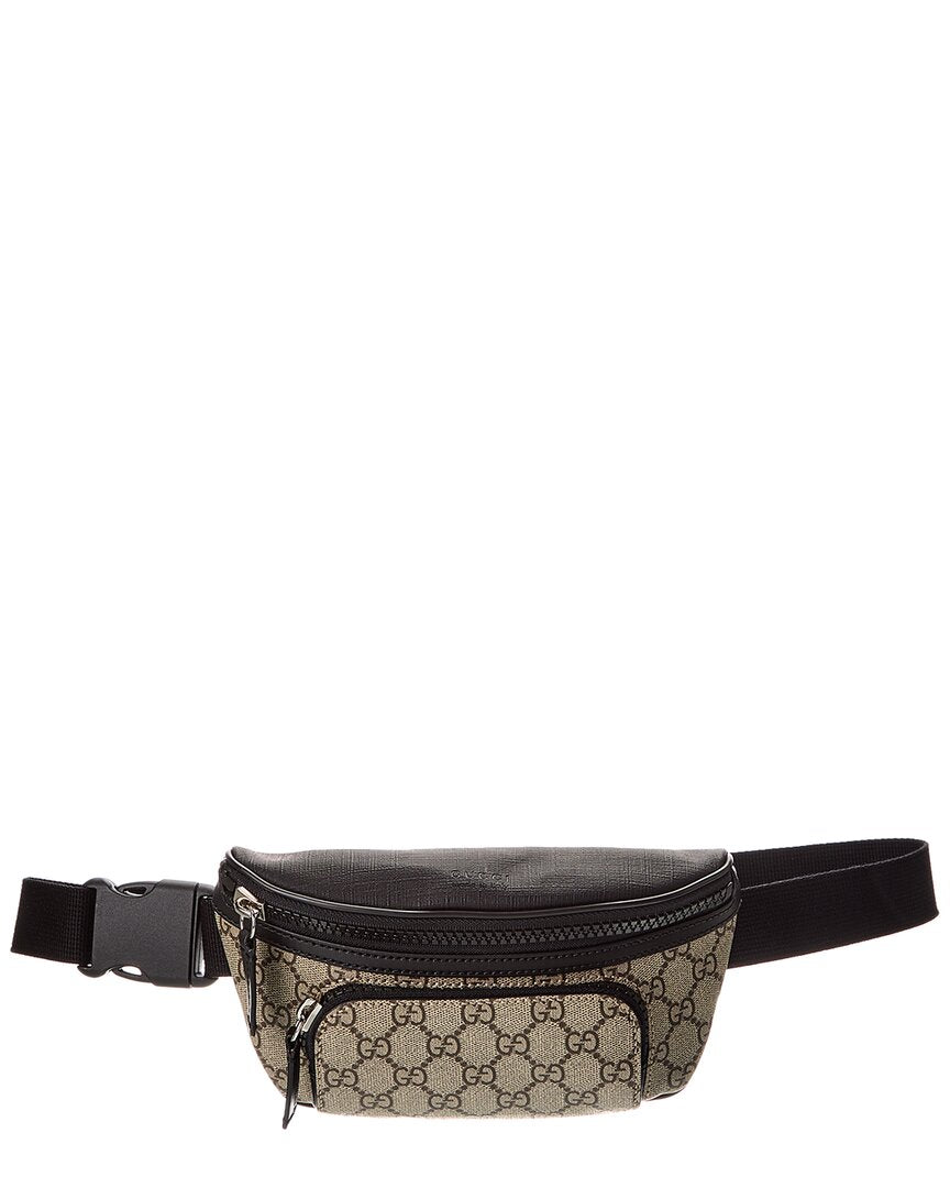 Gucci Large Gucci Supreme Canvas & Leather Belt Bag