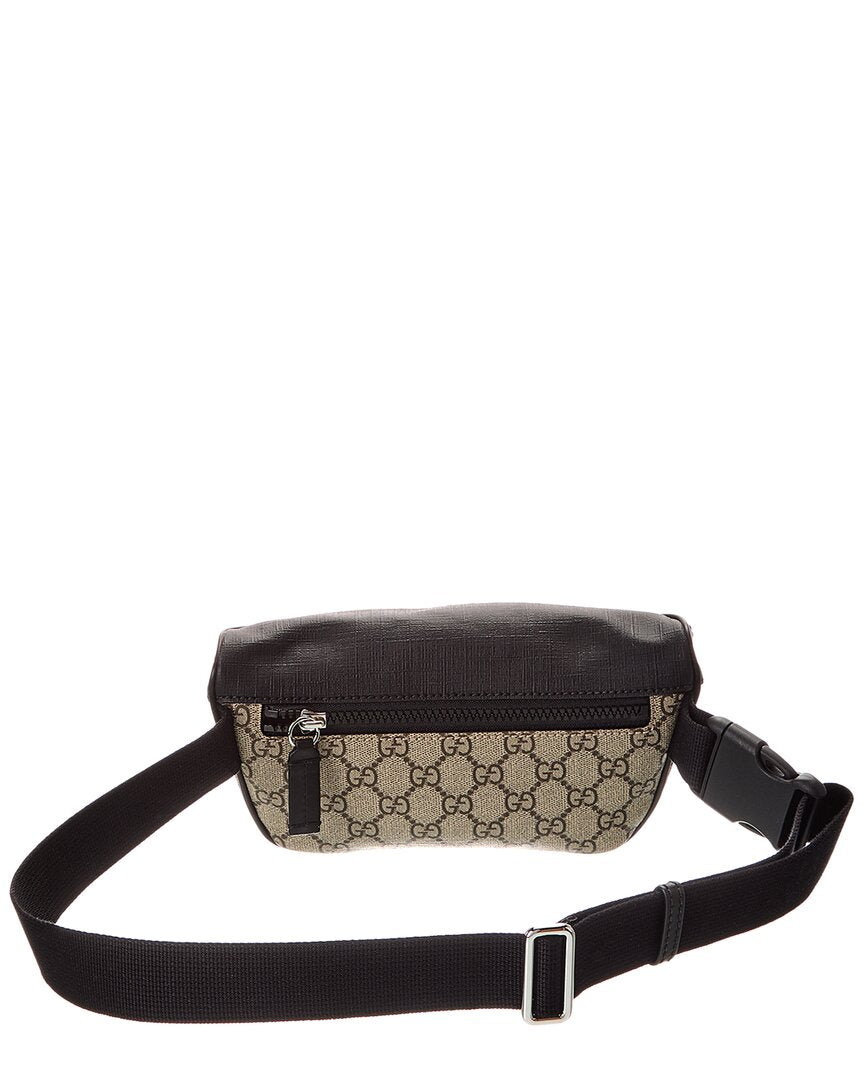 Gucci Large Gucci Supreme Canvas & Leather Belt Bag