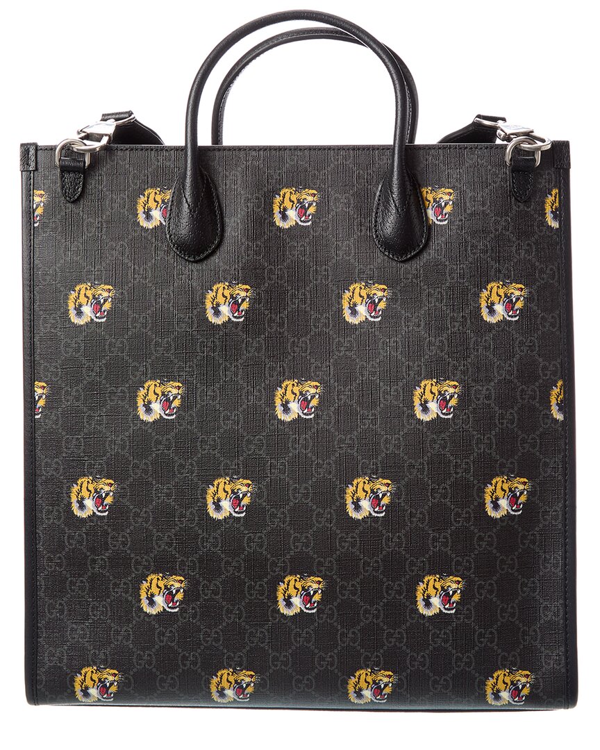 Gucci Interlocking G Gucci Supreme Canvas & Leather Tote
