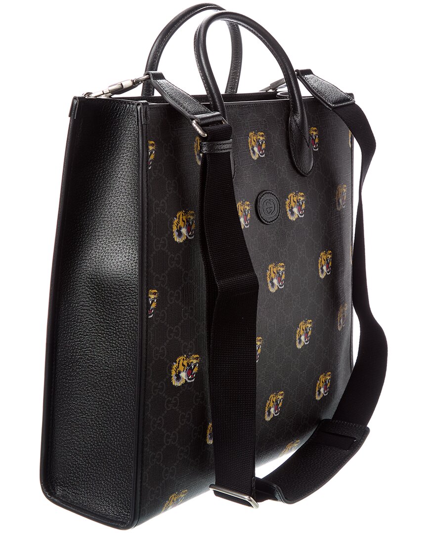 Gucci Interlocking G Gucci Supreme Canvas & Leather Tote
