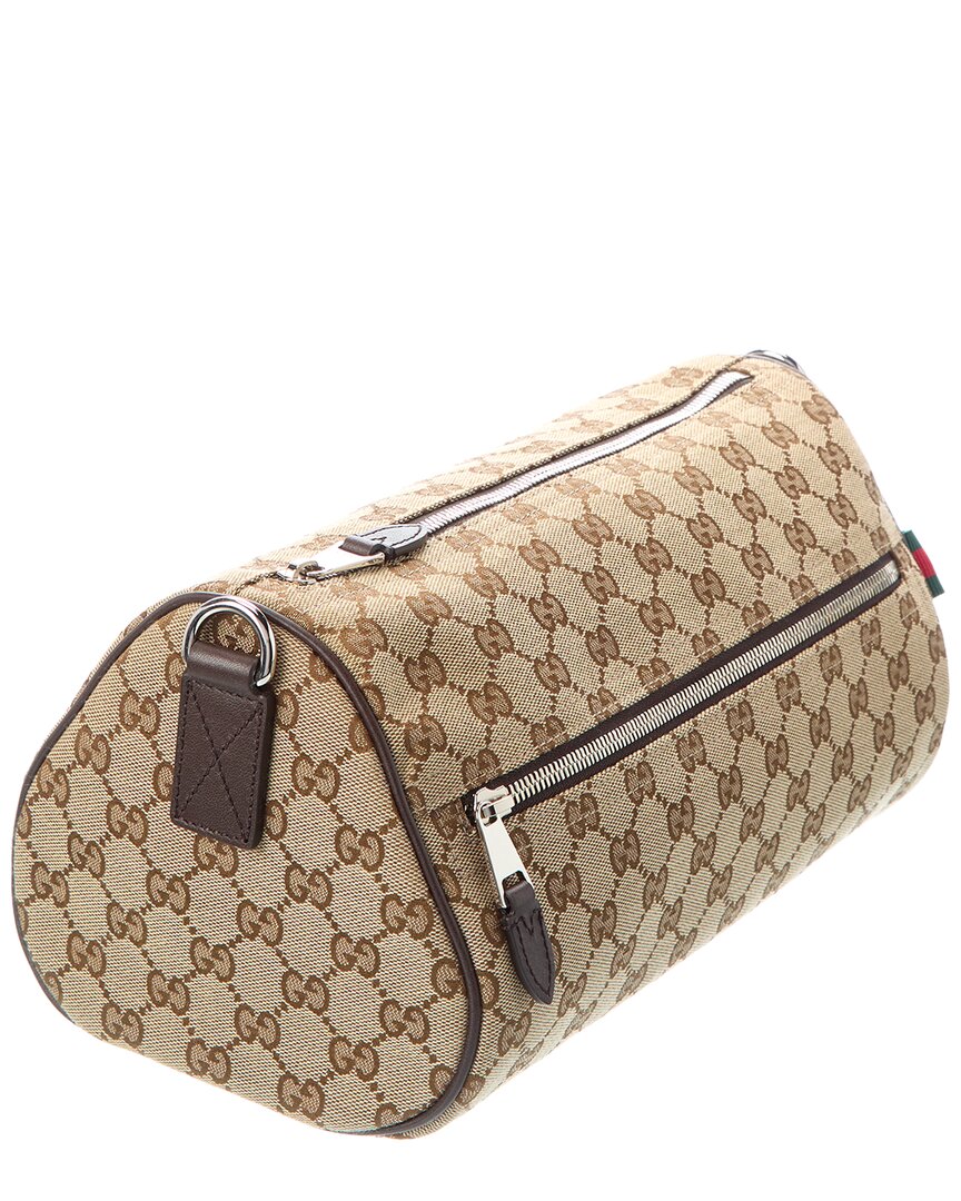 Gucci Small Gucci Canvas Cylinder Bag