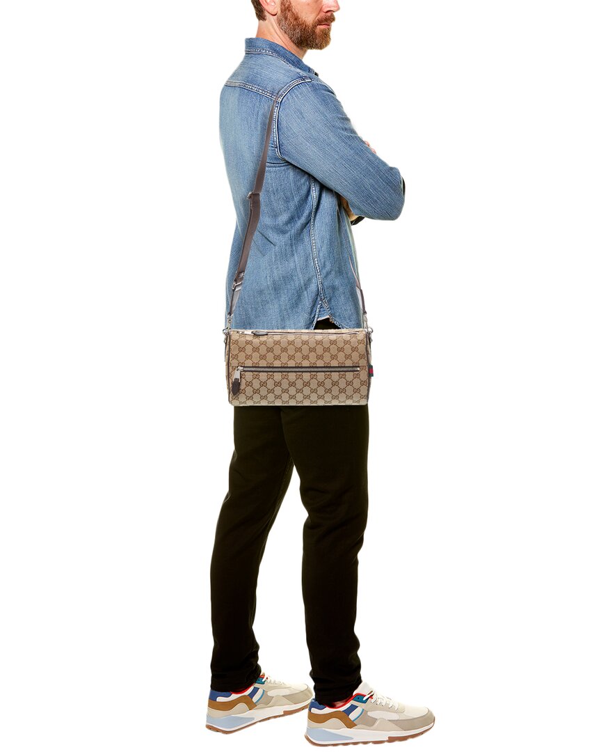 Gucci Small Gucci Canvas Cylinder Bag