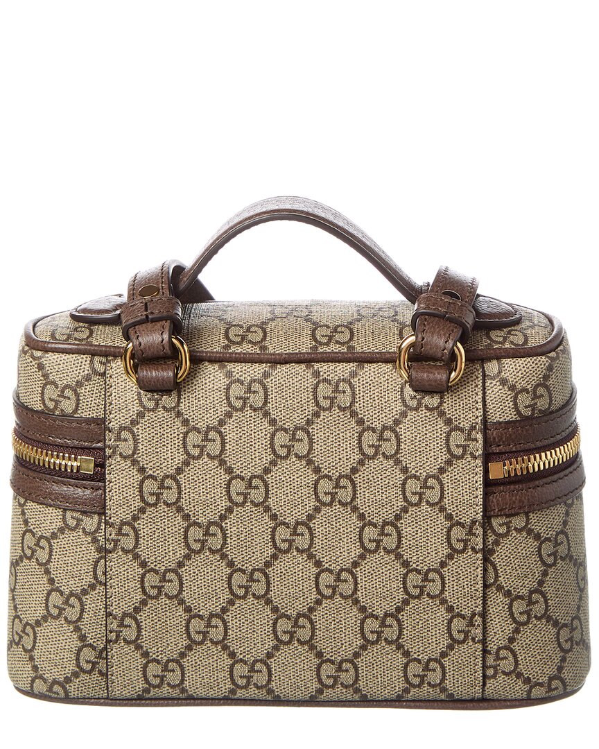 Gucci Ophidia Mini Gucci Supreme Canvas & Leather Cosmetic Case