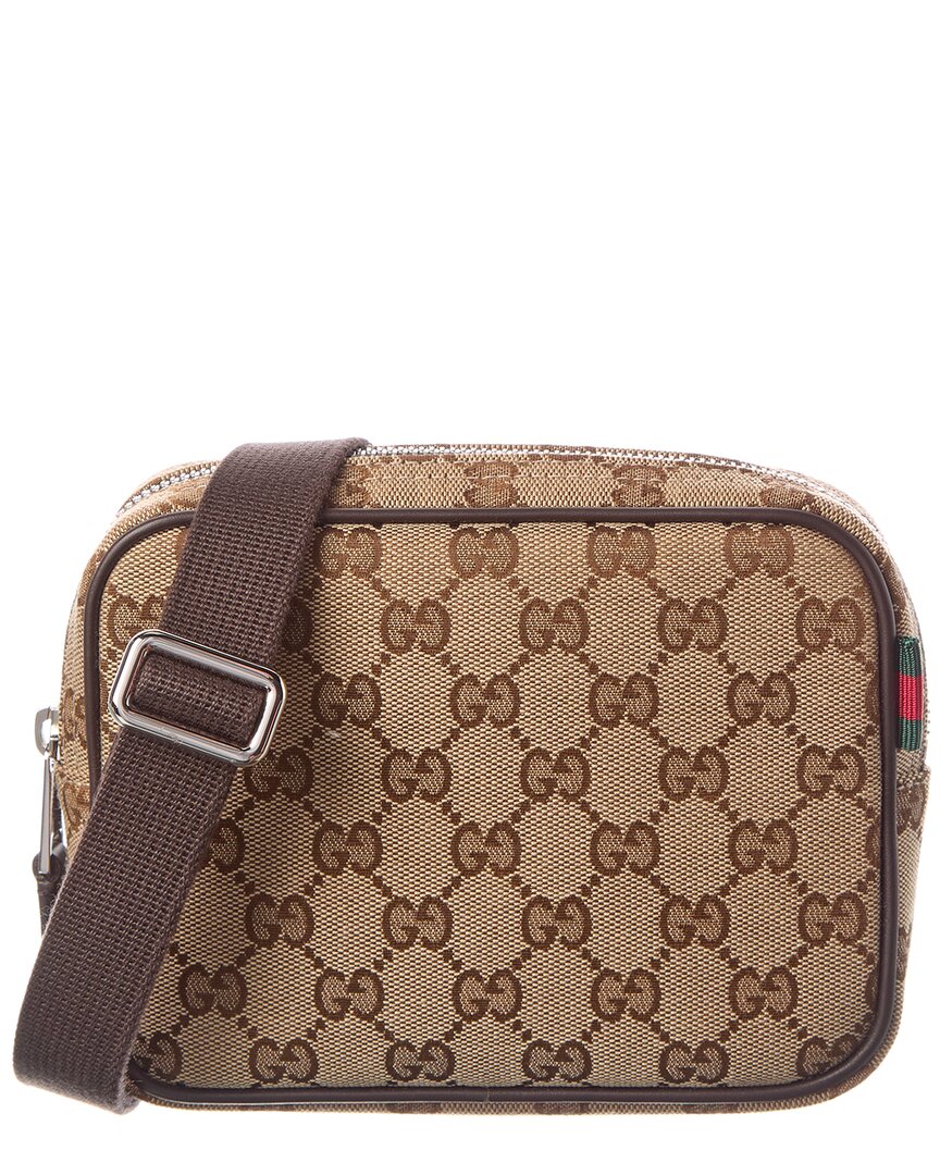 Gucci Gucci Canvas & Leather Crossbody