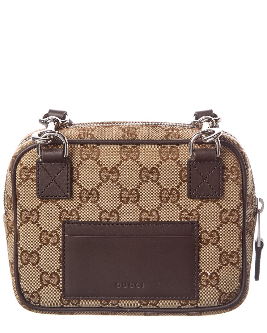 Gucci Gucci Canvas & Leather Crossbody