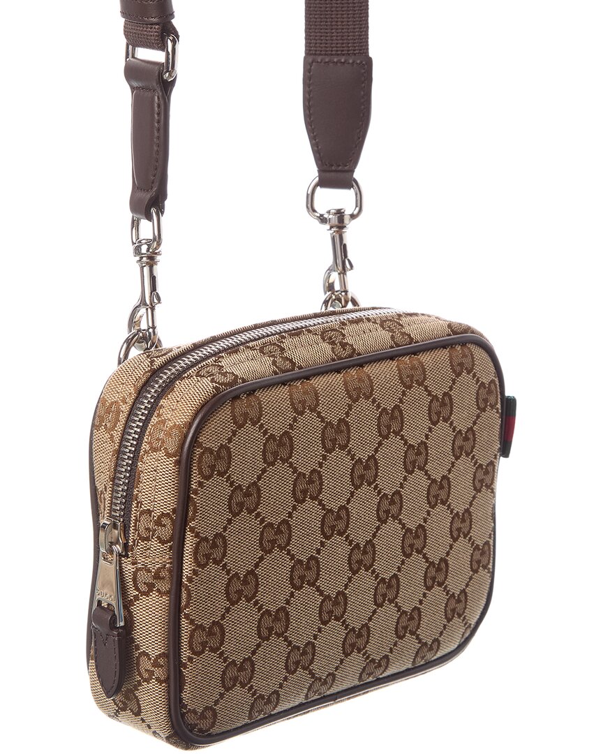 Gucci Gucci Canvas & Leather Crossbody
