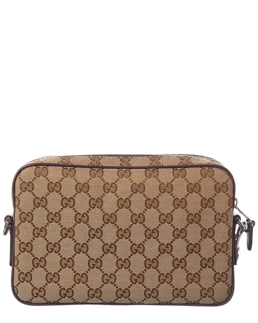 Gucci Small Gucci Canvas & Leather Crossbody