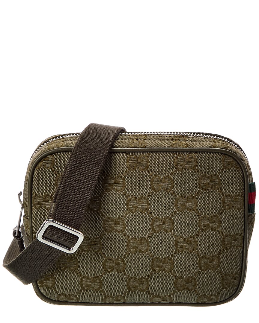 Gucci Gucci Canvas & Leather Crossbody