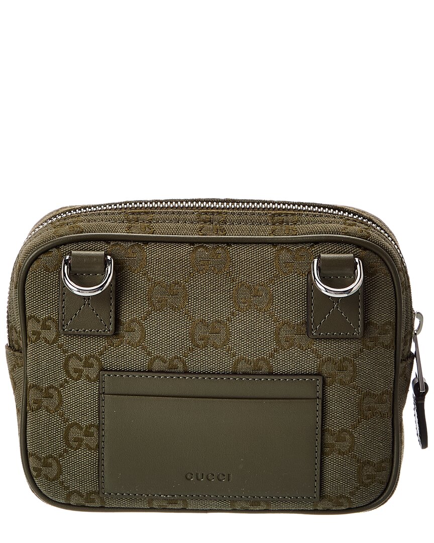 Gucci Gucci Canvas & Leather Crossbody